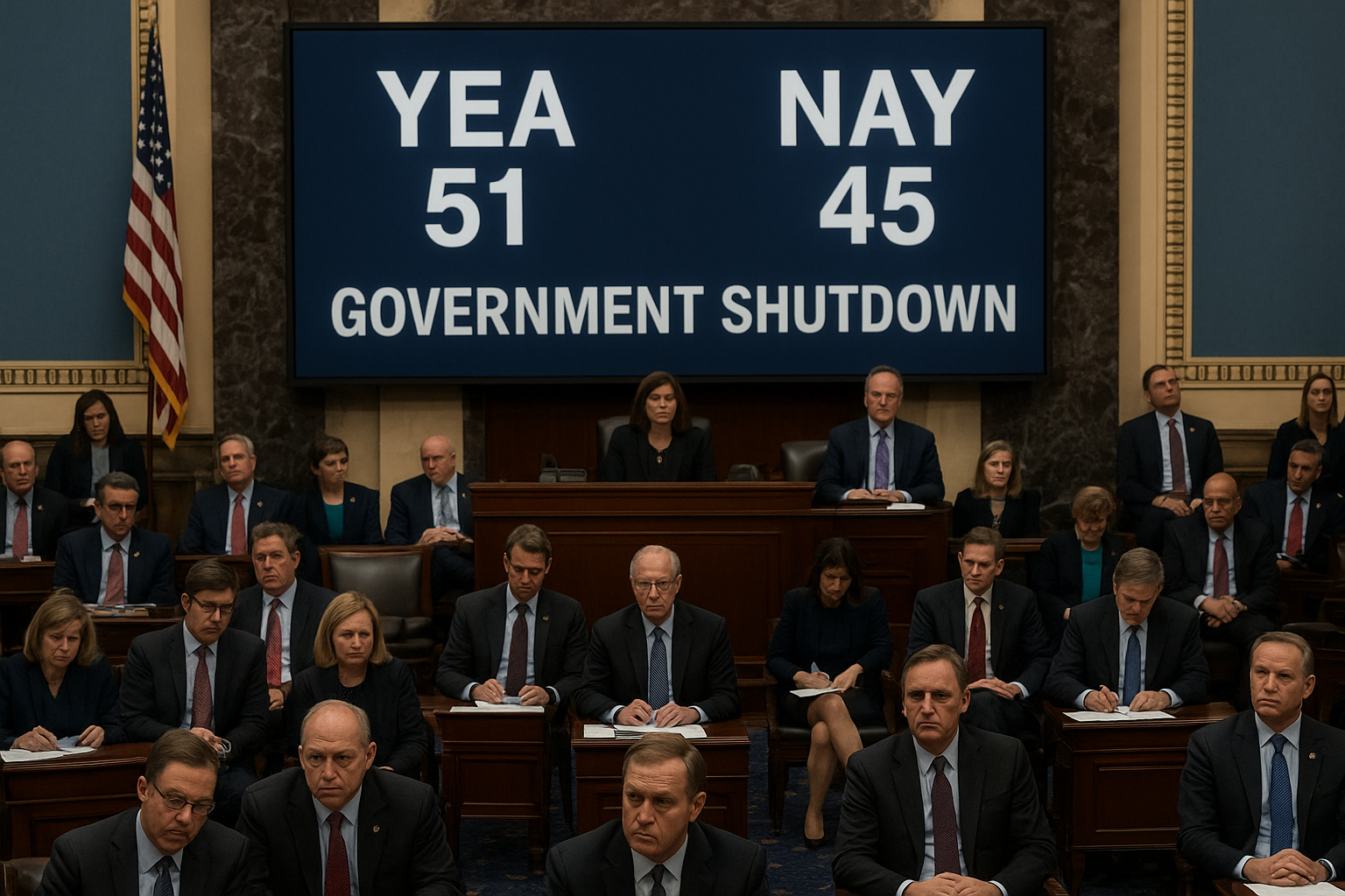 senate government shutdown vote